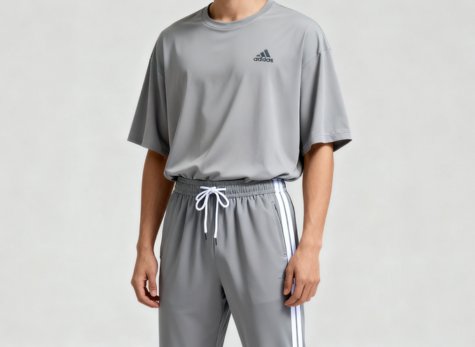 晴碧琳薄款户外运动套装女健身宽松显瘦瑜伽服短袖弹力速干衣跑步服